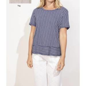 NEW ESCAPE BY HABITAT boxy striped tee in fog